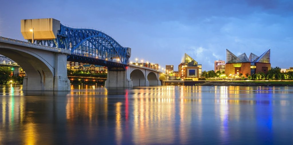 Chattanooga, Tennessee, USA downtown skyline.