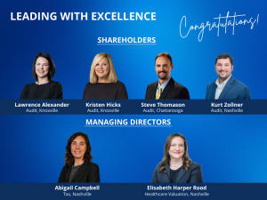 LBMC Names Four New Shareholders and Two Managing Directors Across Audit, Tax, and Valuation